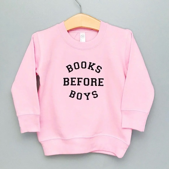 The Wishing Elephant Books Before Boys Pink Sweatshirt – Girls Size 4T - Picture 1 of 8